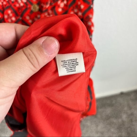 Anthropologie Moulinette Soeurs Pattern Silk "Maeshowe Shirtdress" Dress - Picture 10 of 10